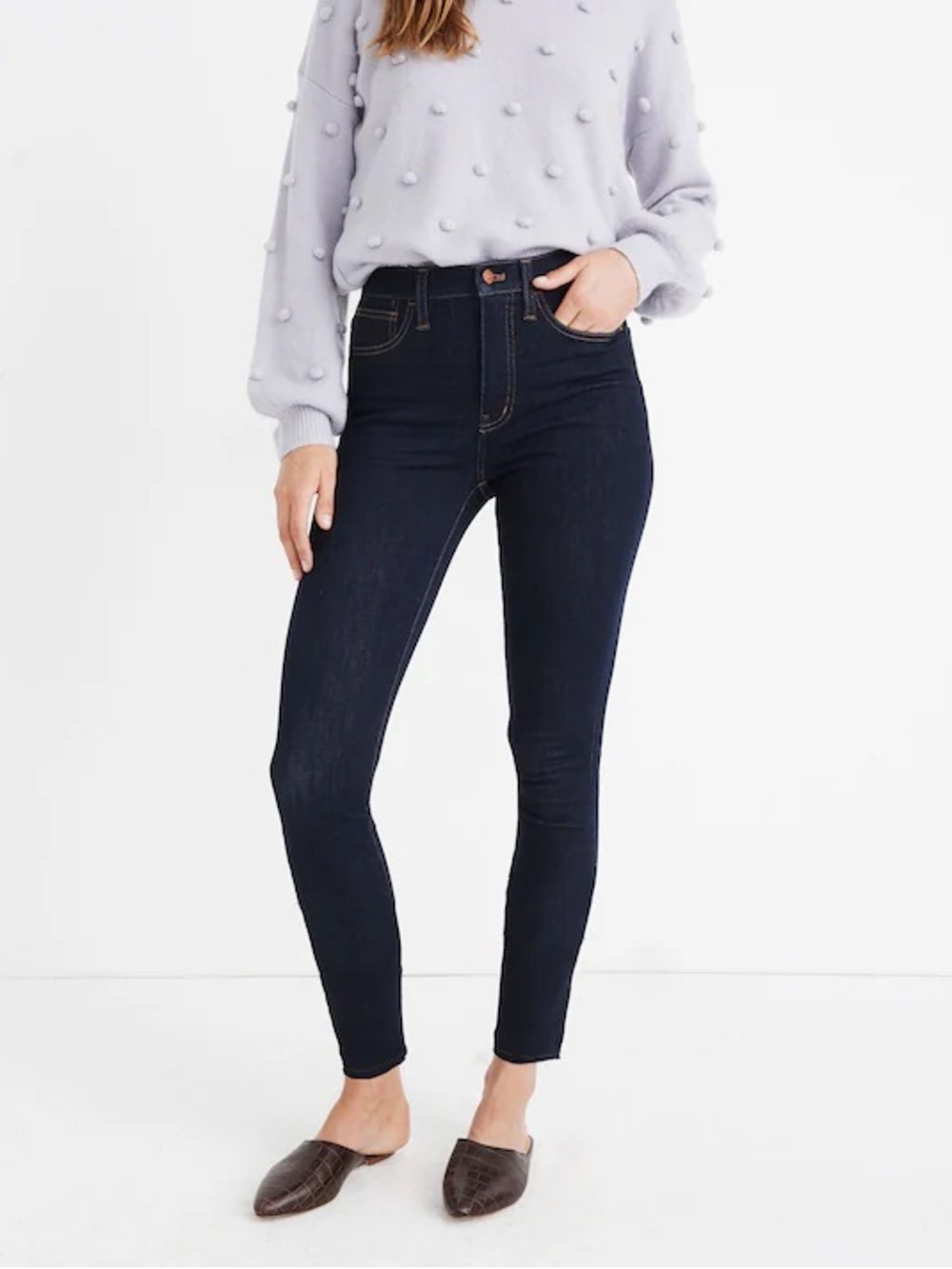 NWT Madewell Roadtripper High Rise Skinny Jeans Dark Wash Size 23
